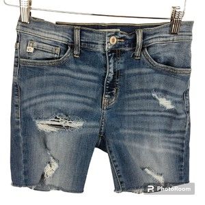 Kancan Cut-Off Distressed Jean Denim Shorts Women's Size 7